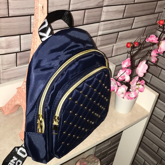 Casual Nylon Backpack with Rhinestone Embellishments💙 - Picture 3 of 10